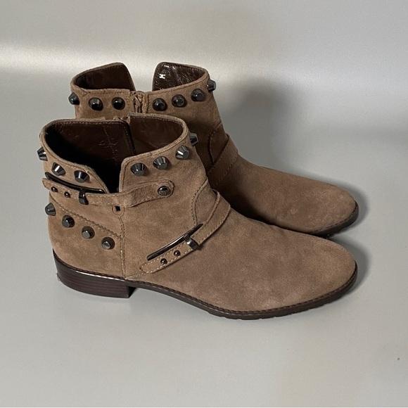 Stuart Weitzman Go West Suede Studded Booties - Picture 7 of 9